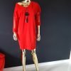 Elegancka czerwona sukienka - obrazek 3