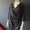 Sukienka Cekinowa czarna - obrazek 2