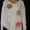 Sweterek damski w kwiaty