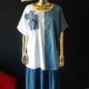 Bluzka Jeansowa biało-niebieska 3XL - 4XL