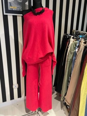 Komplet kaszmirowy 2-częściowy Malina rozmiar Uniwersalny