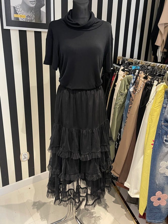 Spódnica plisowana z koronką rozmiar Uniwersalny